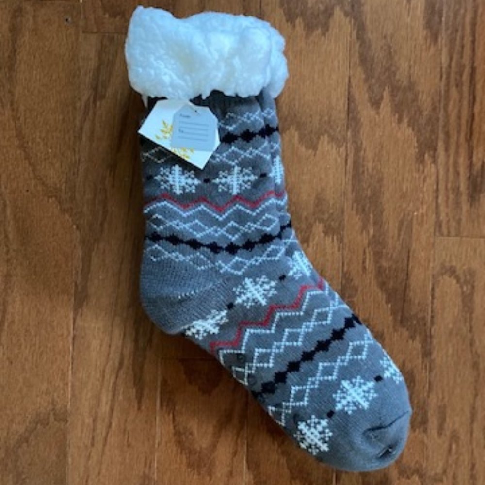 Faux Fur Lined Winter Socks
